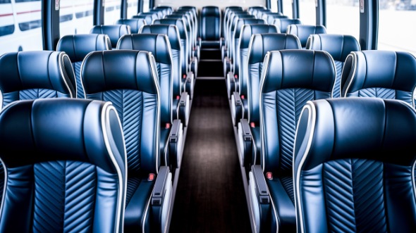 56 passenger charter bus inside federal way