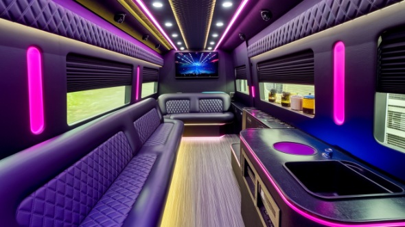 party bus rental interior federal way
